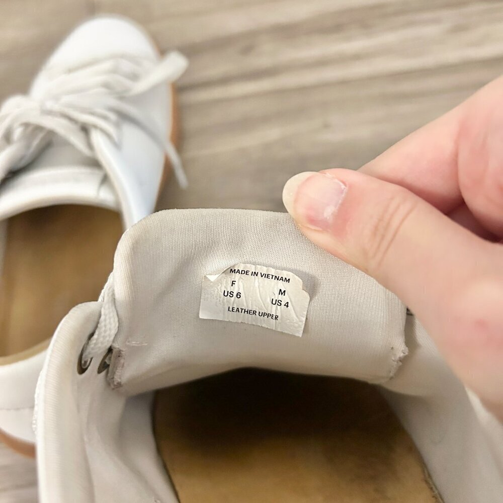 Everlane Releather Tennis Shoes in White Size 6 - Picture 11 of 13